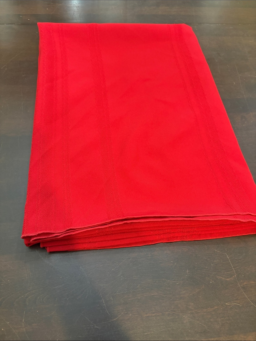 Classic Red Tablecloth for Home Dining